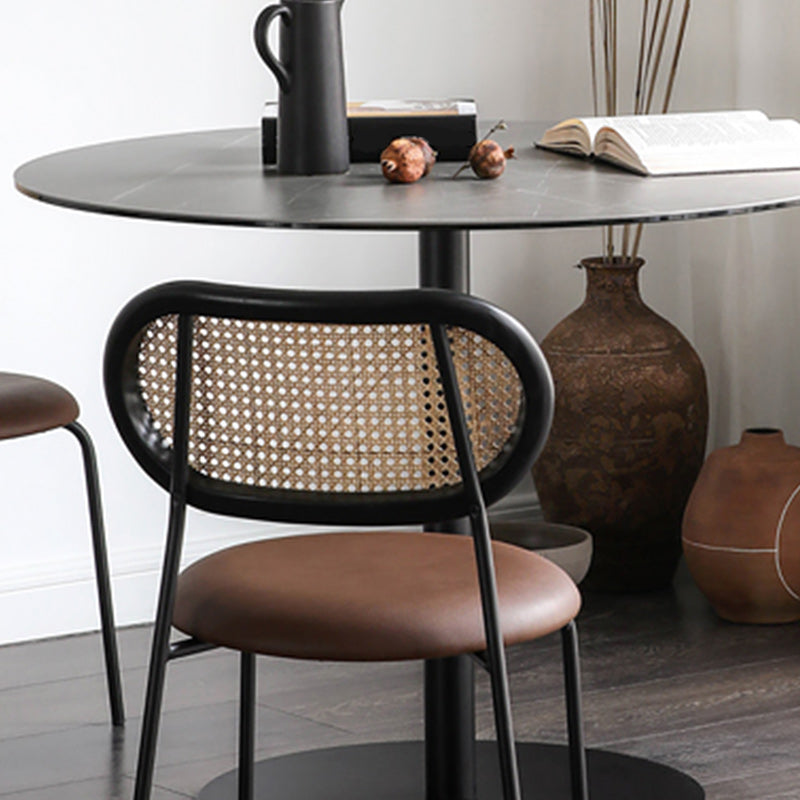 Armless Dining Chairs Industrial Kitchen Side Chairs for Dining Room