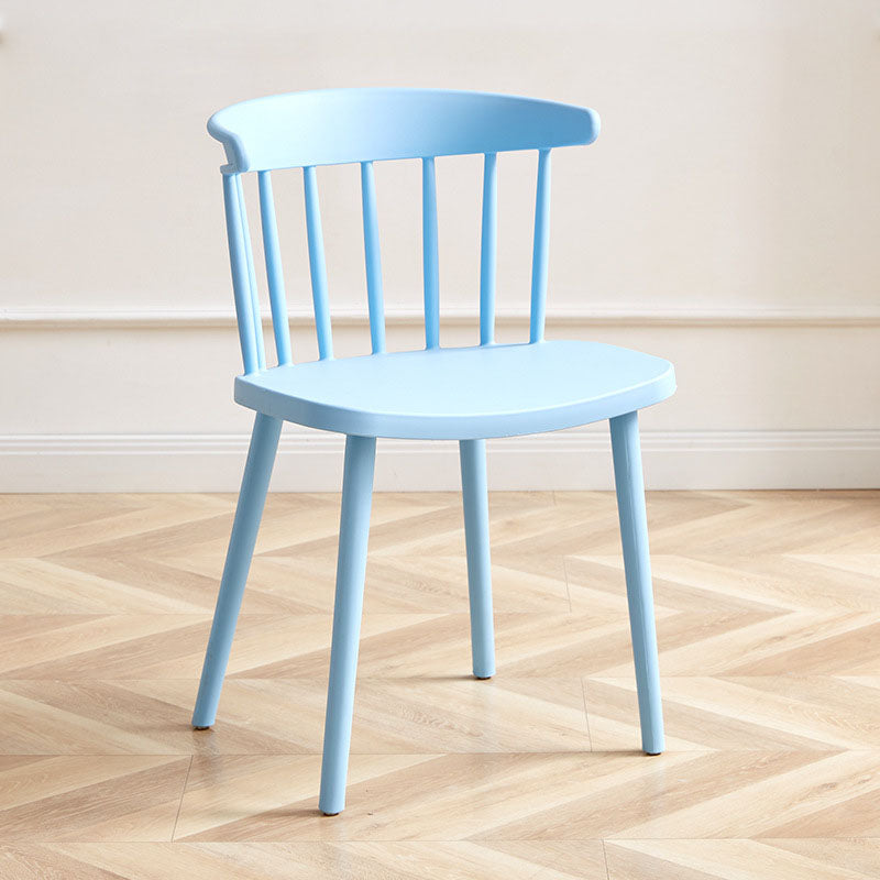 Plastic Contemporary Side Chair Windsor Back Indoor-Outdoor Chair