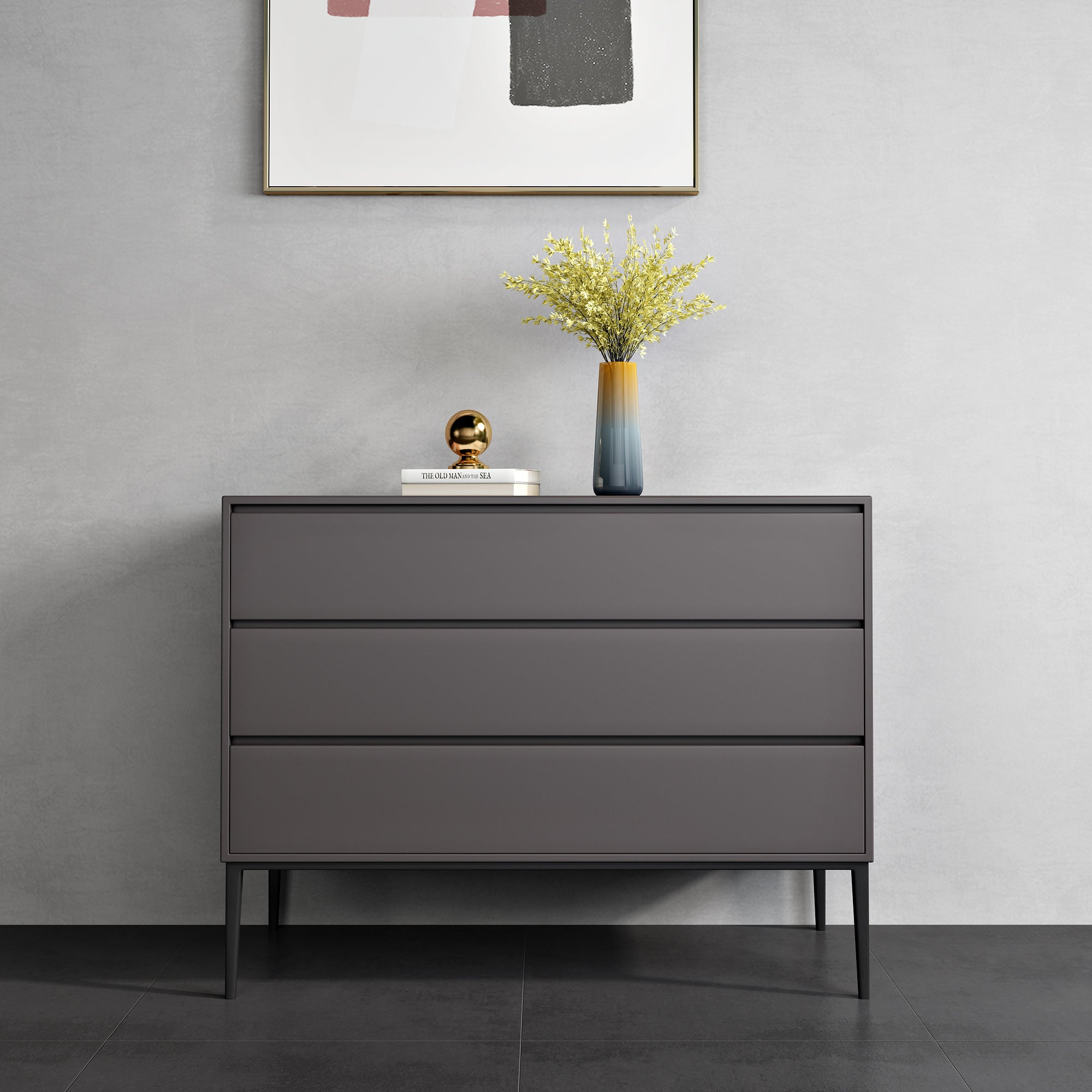 Glam Style Sideboard Engineered Wood Sideboard for Living Room