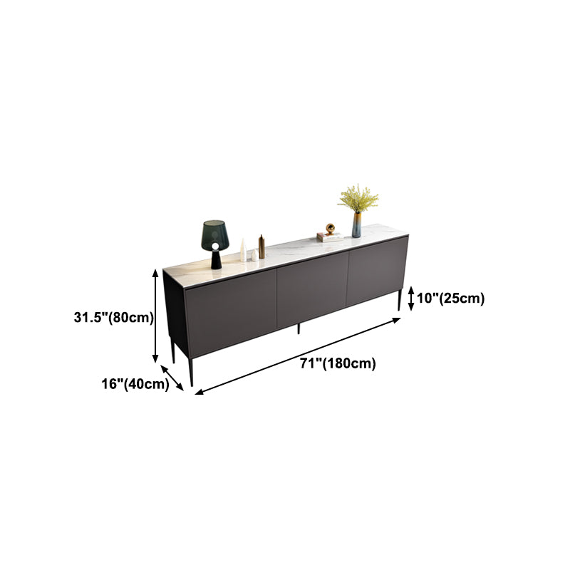 Glam Style Sideboard Engineered Wood Sideboard for Living Room