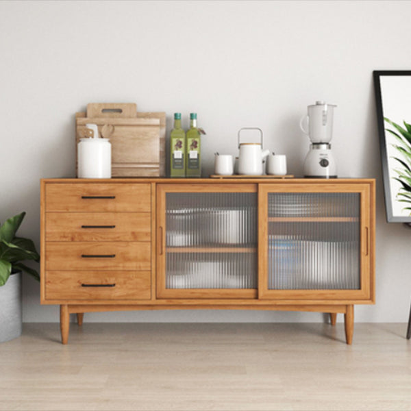 Modern Storage Sideboard Wooden Kitchen Sideboard with Drawers and Doors