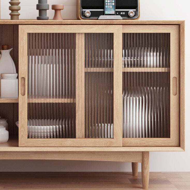 Modern Storage Sideboard Wooden Kitchen Sideboard with Drawers and Doors