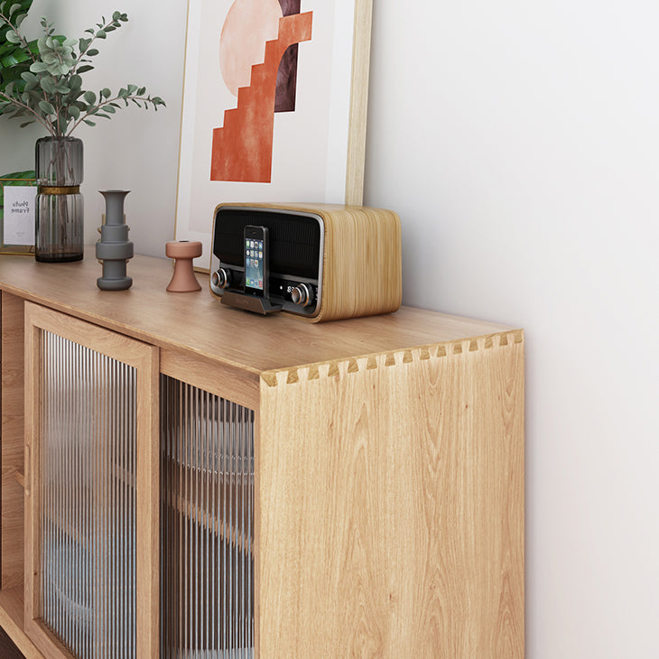 Modern Storage Sideboard Wooden Kitchen Sideboard with Drawers and Doors