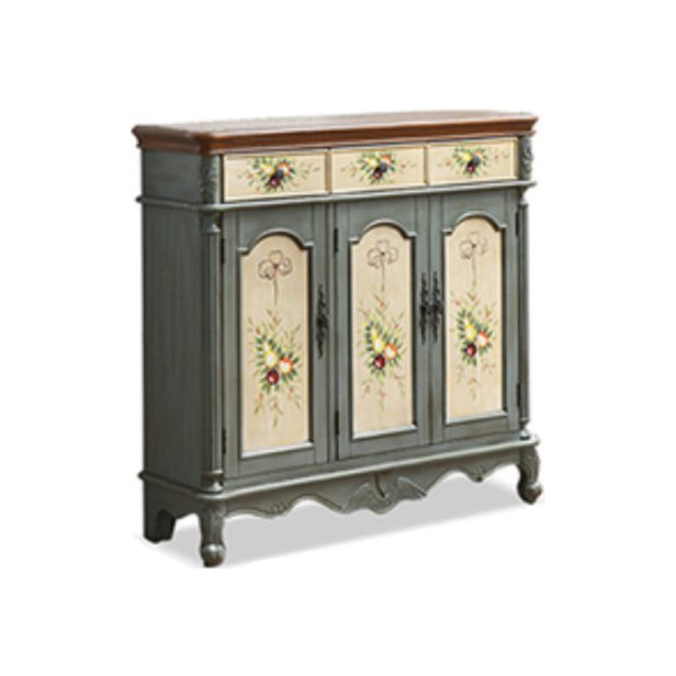 Glam Style Wood Sideboard with Drawers Dining Server for Kitchen