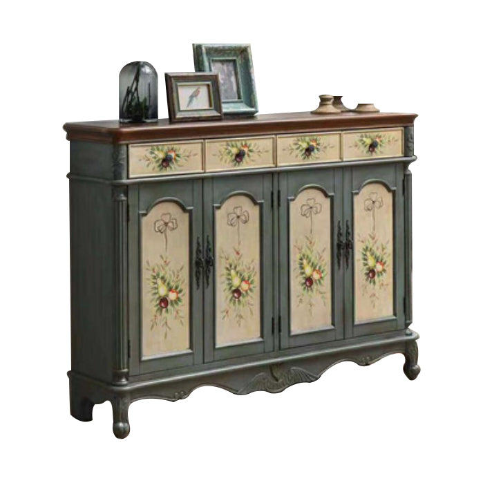 Glam Style Wood Sideboard with Drawers Dining Server for Kitchen