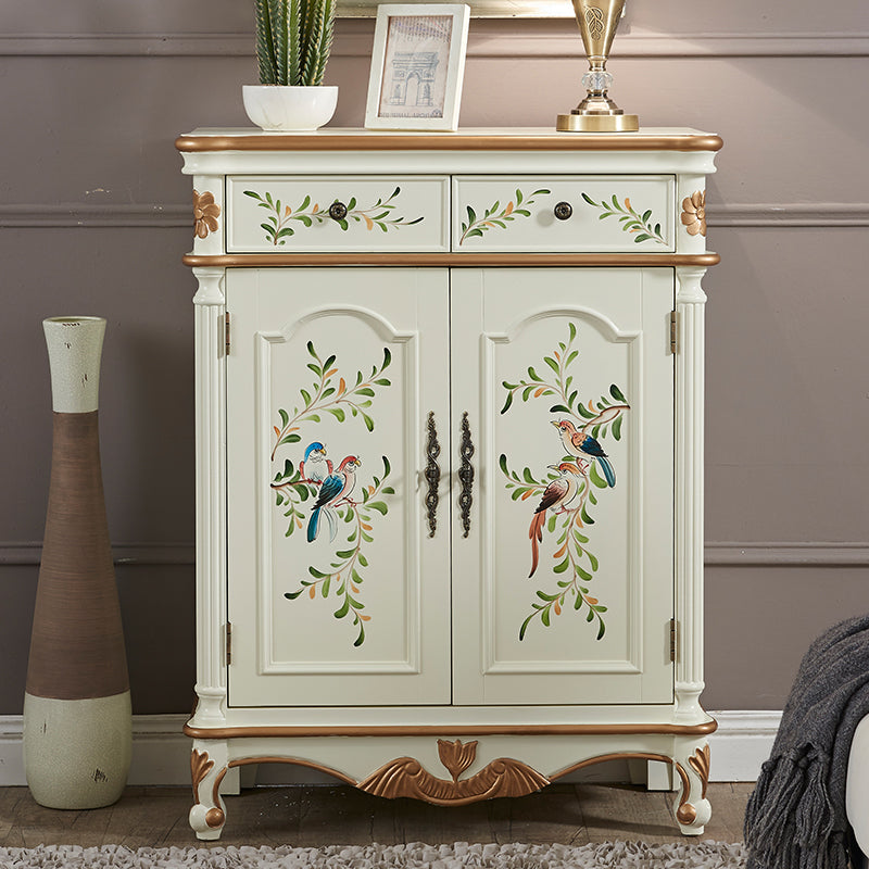 Glam Style Wood Sideboard with Drawers Dining Server for Kitchen