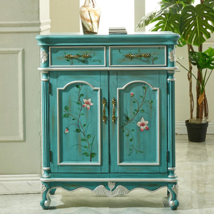 Glam Style Wood Sideboard with Drawers Dining Server for Kitchen