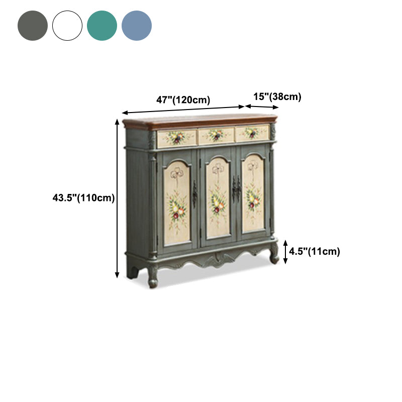 Glam Style Wood Sideboard with Drawers Dining Server for Kitchen