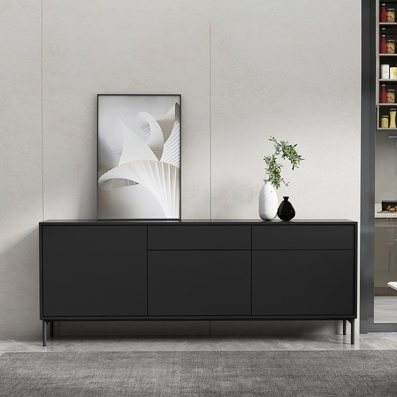 Modern Rectangle Storage Cabinet Sideboard Wooden Sideboard with Drawers and Doors