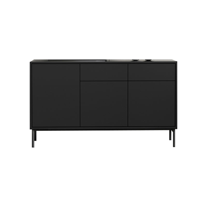 Modern Rectangle Storage Cabinet Sideboard Wooden Sideboard with Drawers and Doors