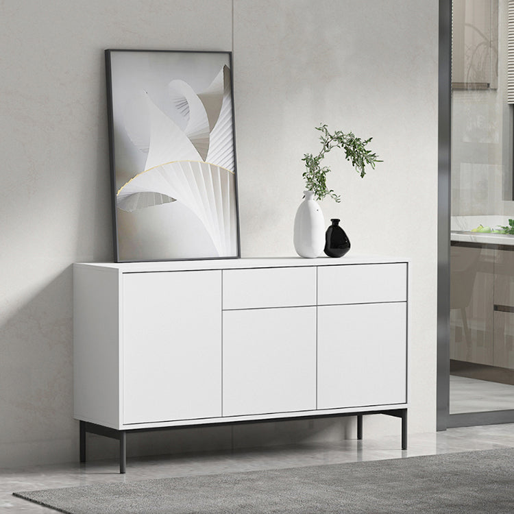 Modern Rectangle Storage Cabinet Sideboard Wooden Sideboard with Drawers and Doors