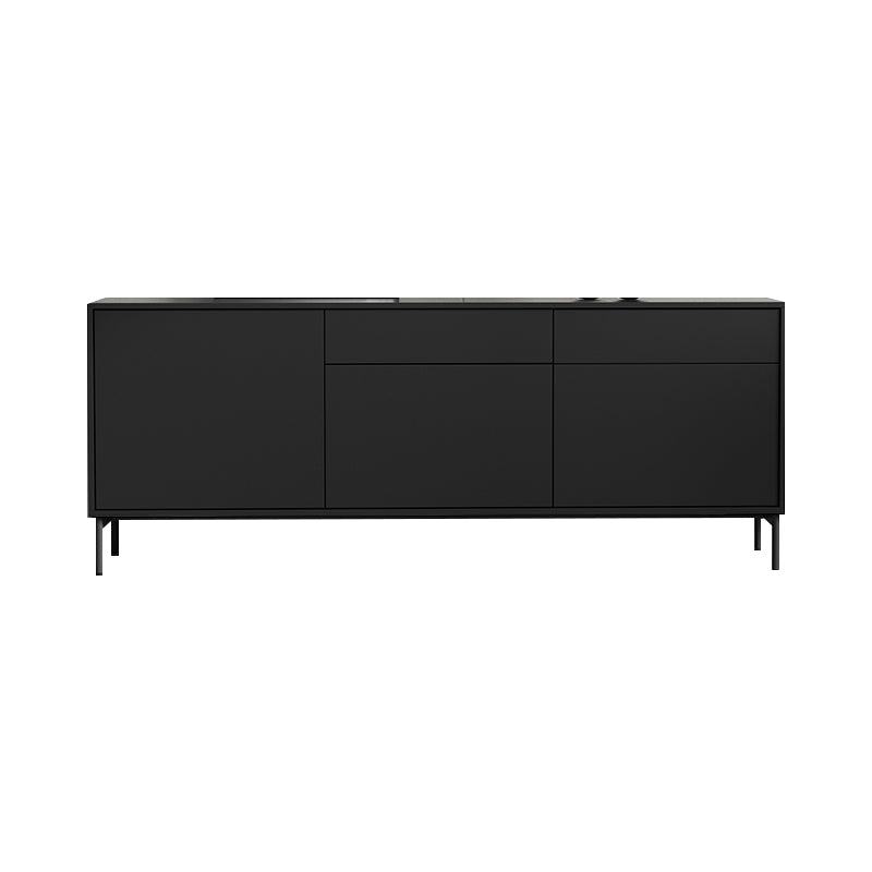 Modern Rectangle Storage Cabinet Sideboard Wooden Sideboard with Drawers and Doors