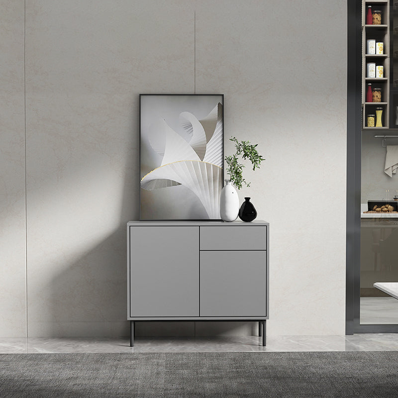 Modern Rectangle Storage Cabinet Sideboard Wooden Sideboard with Drawers and Doors