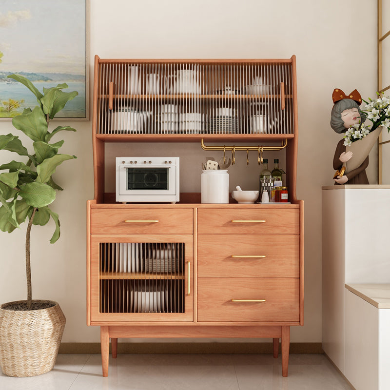 Luxury Rectangle Storage Sideboard Wooden Cabinet Sideboard with Drawers and Doors