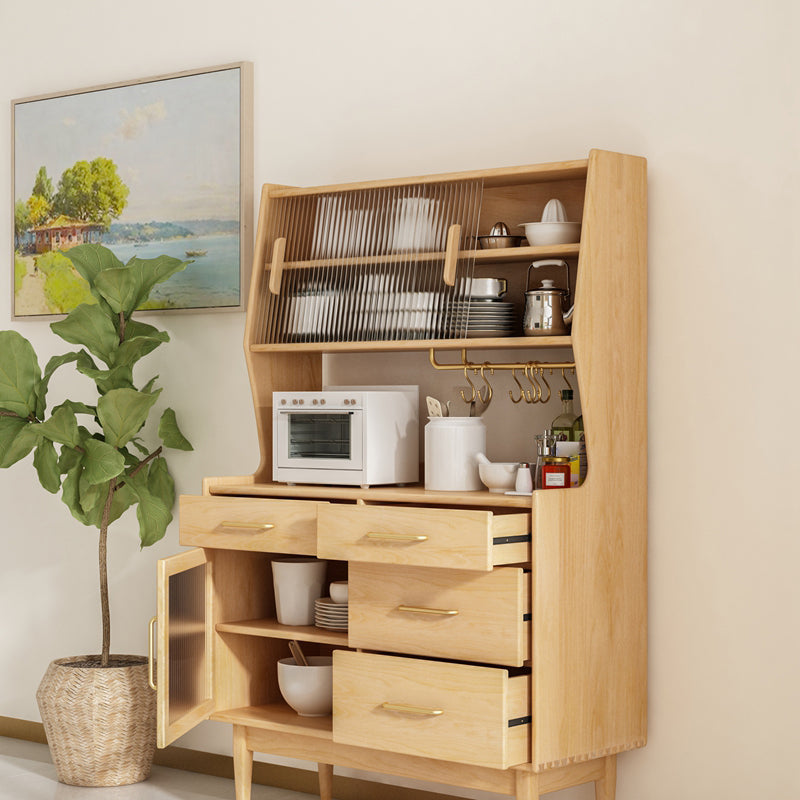 Luxury Rectangle Storage Sideboard Wooden Cabinet Sideboard with Drawers and Doors