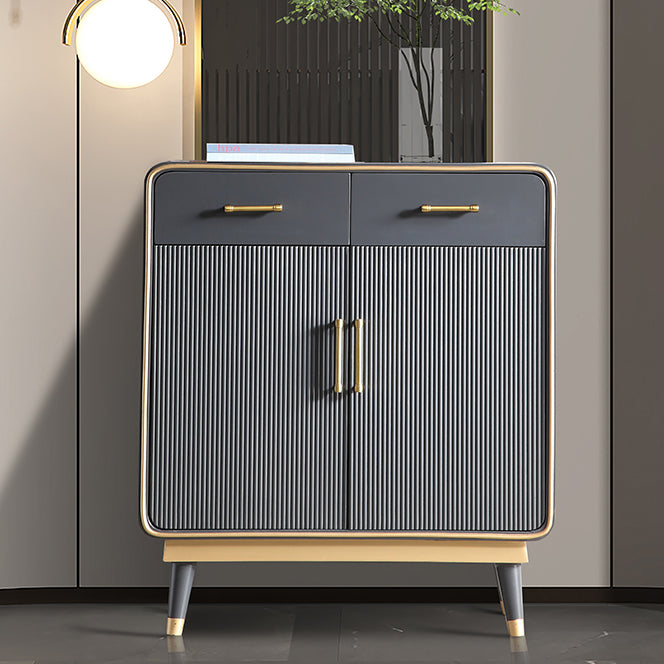 Glam Style Sideboard Wooden Dining Sideboard with Drawers and Storage