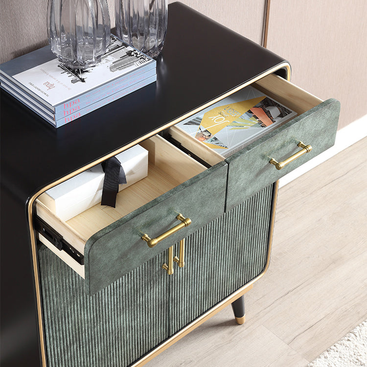 Glam Style Sideboard Wooden Dining Sideboard with Drawers and Storage