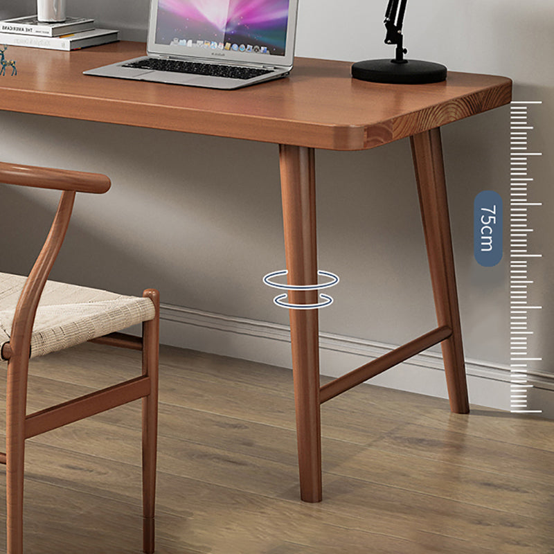 Modern Rectangular Office Desk Solid Wood Writing Desk for Home