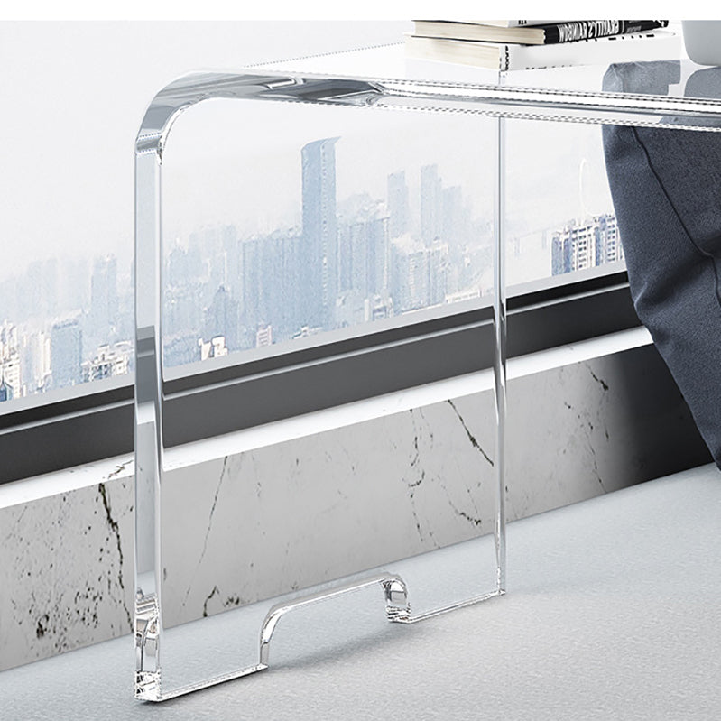 Modern Acrylic Office Desk White Rectangular Writing Desk for Office