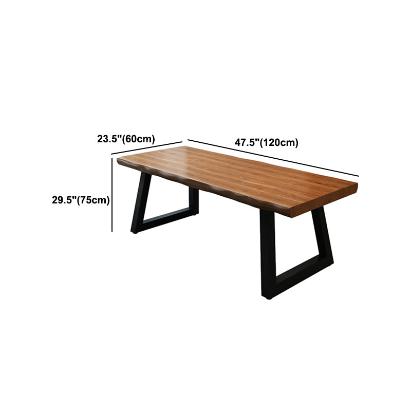 Industrial Style Writing Desk Solid Wood Sled Office Desk for Office