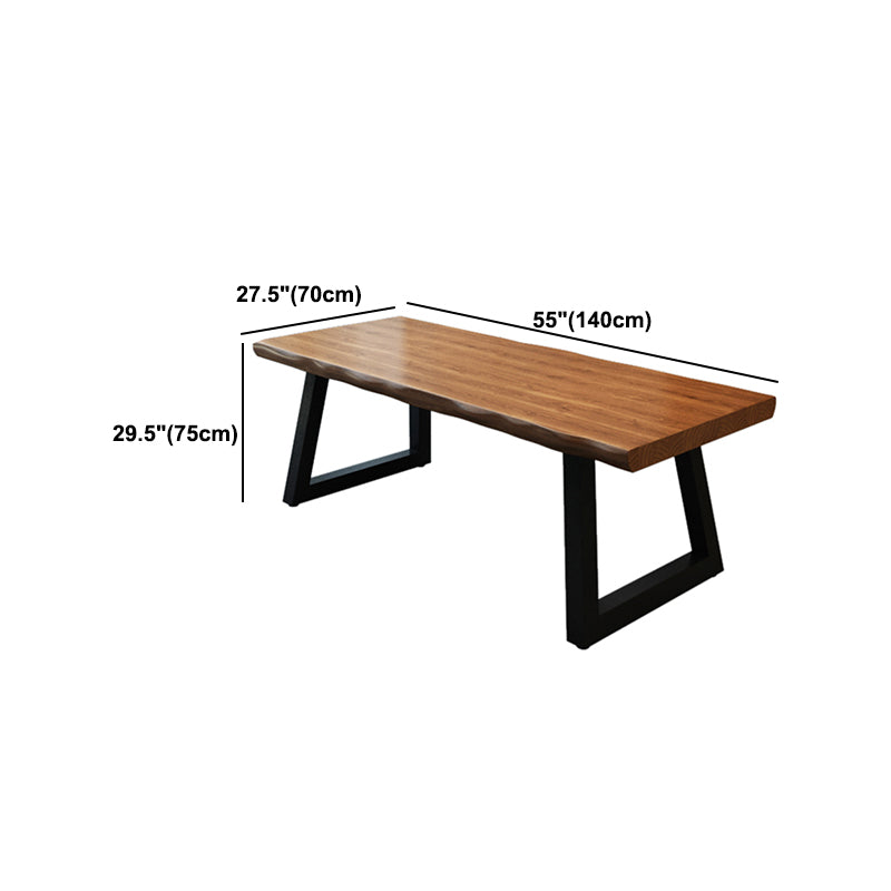 Industrial Style Writing Desk Solid Wood Sled Office Desk for Office