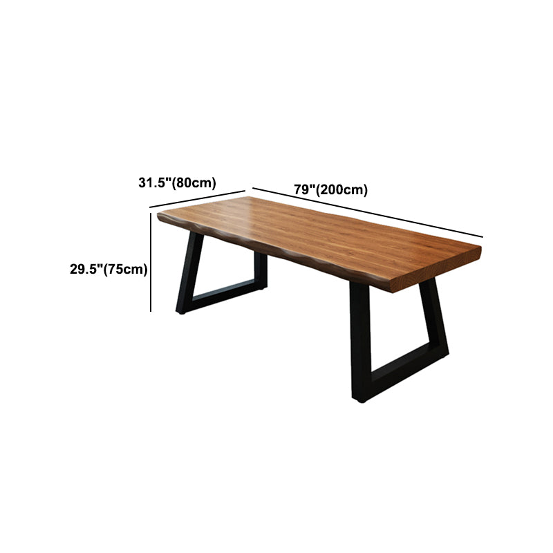 Industrial Style Writing Desk Solid Wood Sled Office Desk for Office