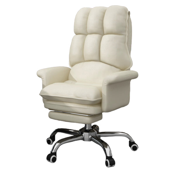 Executive Swivel Chair with Padded Arms Modern Computer Chair with Wheels