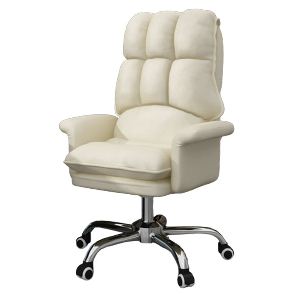 Executive Swivel Chair with Padded Arms Modern Computer Chair with Wheels
