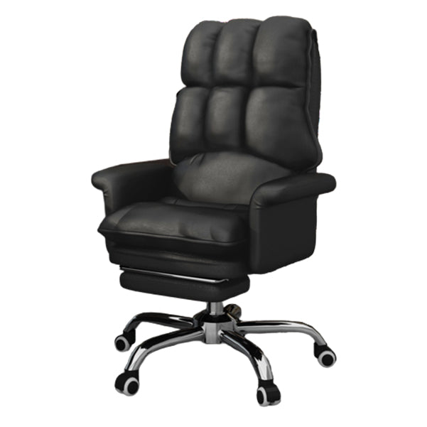 Executive Swivel Chair with Padded Arms Modern Computer Chair with Wheels