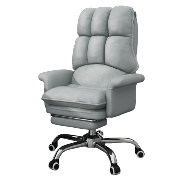 Executive Swivel Chair with Padded Arms Modern Computer Chair with Wheels