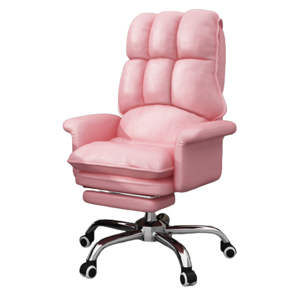 Executive Swivel Chair with Padded Arms Modern Computer Chair with Wheels