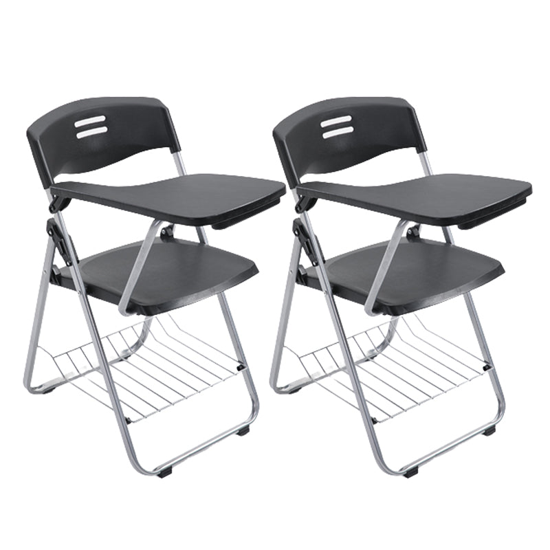 Contemporary Folding Conference Chair Plastic Back and Seat Armless Chair