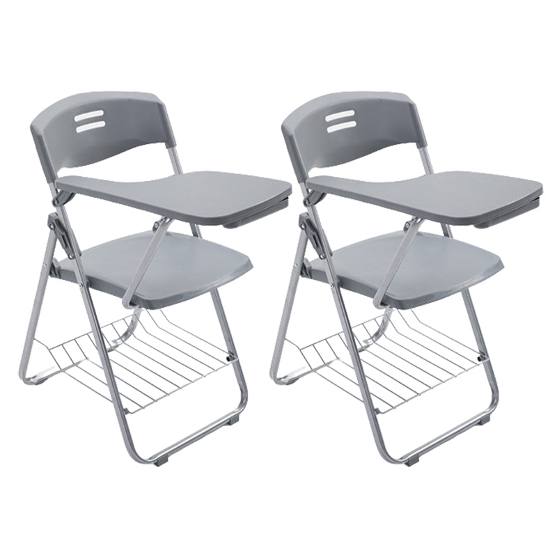 Contemporary Folding Conference Chair Plastic Back and Seat Armless Chair