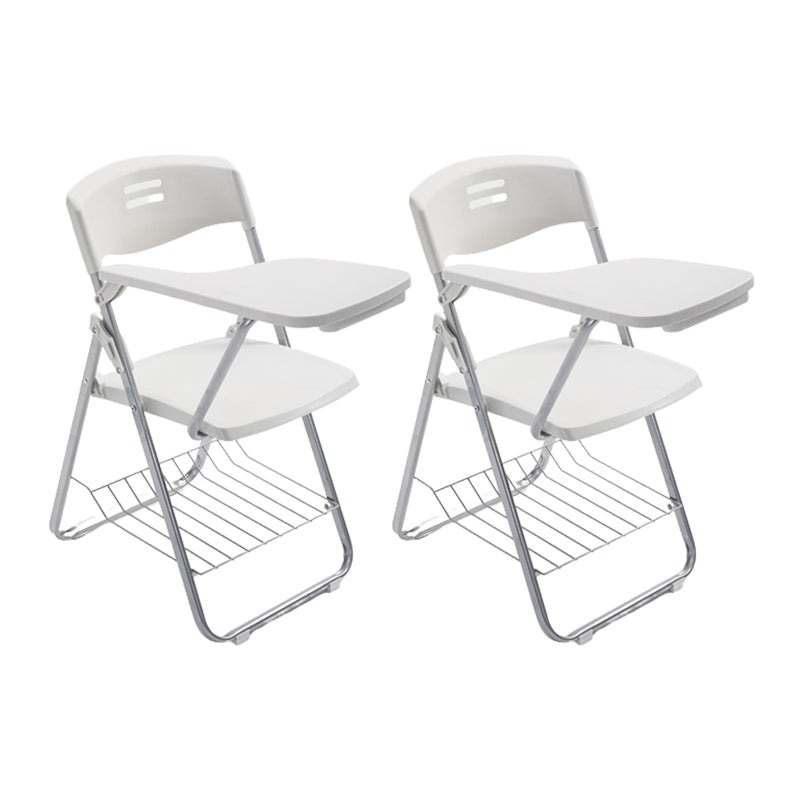 Contemporary Folding Conference Chair Plastic Back and Seat Armless Chair