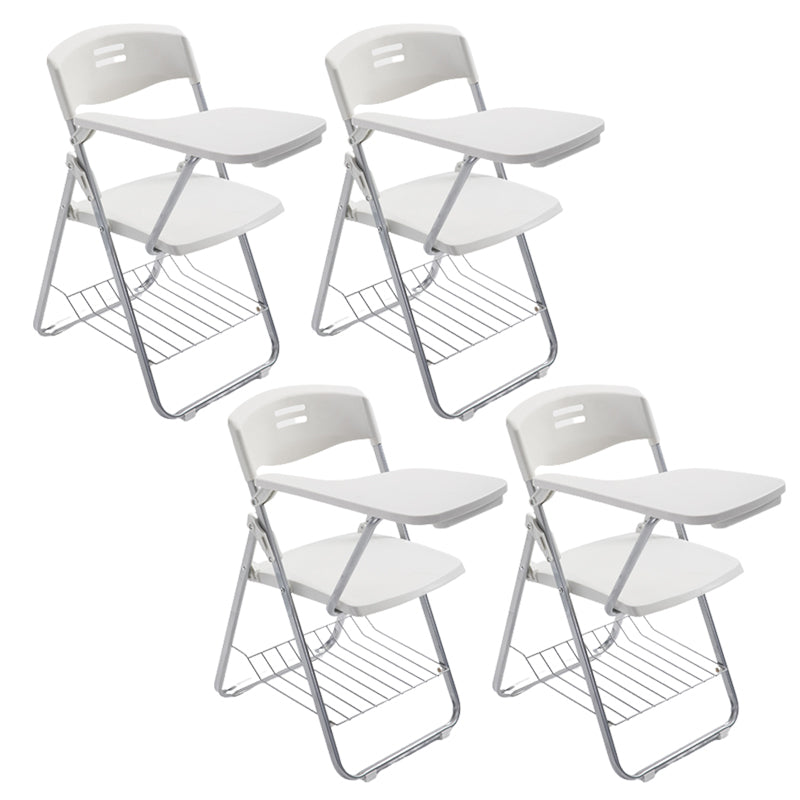 Contemporary Folding Conference Chair Plastic Back and Seat Armless Chair