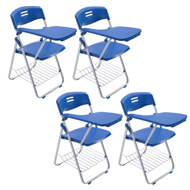 Contemporary Folding Conference Chair Plastic Back and Seat Armless Chair