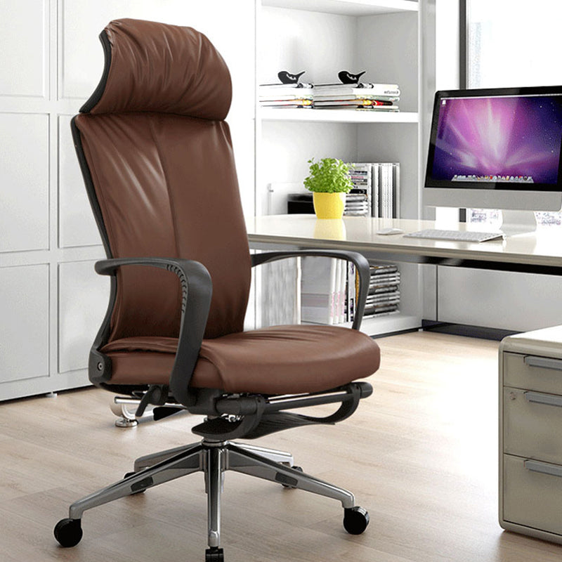 High Back Swivel Office Chair Modern Ergonomic Task Chair with Footrest