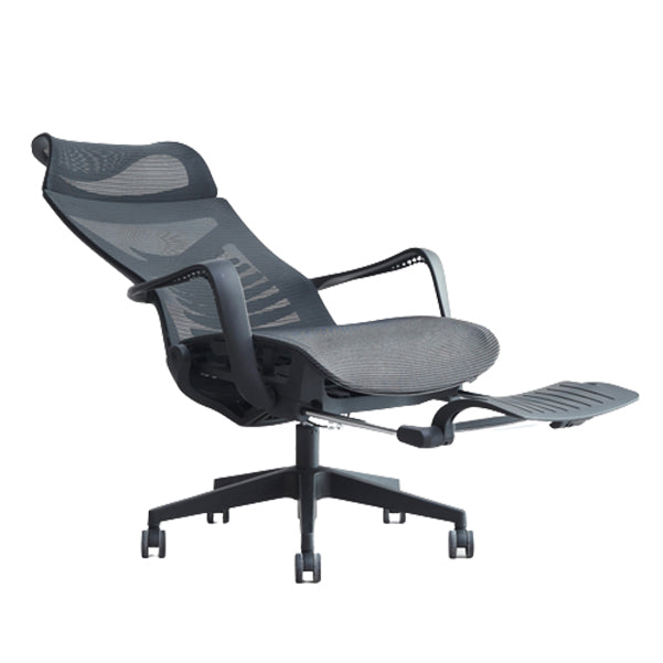 High Back Swivel Office Chair Modern Ergonomic Task Chair with Footrest