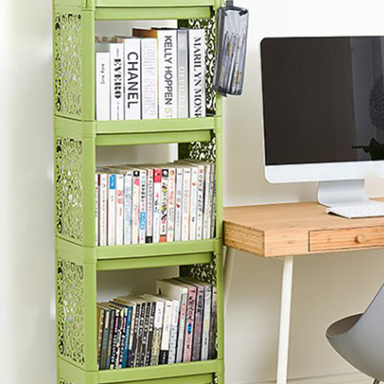 Contemporary Plastic Bookshelf Open Back Bookcase for Living Room