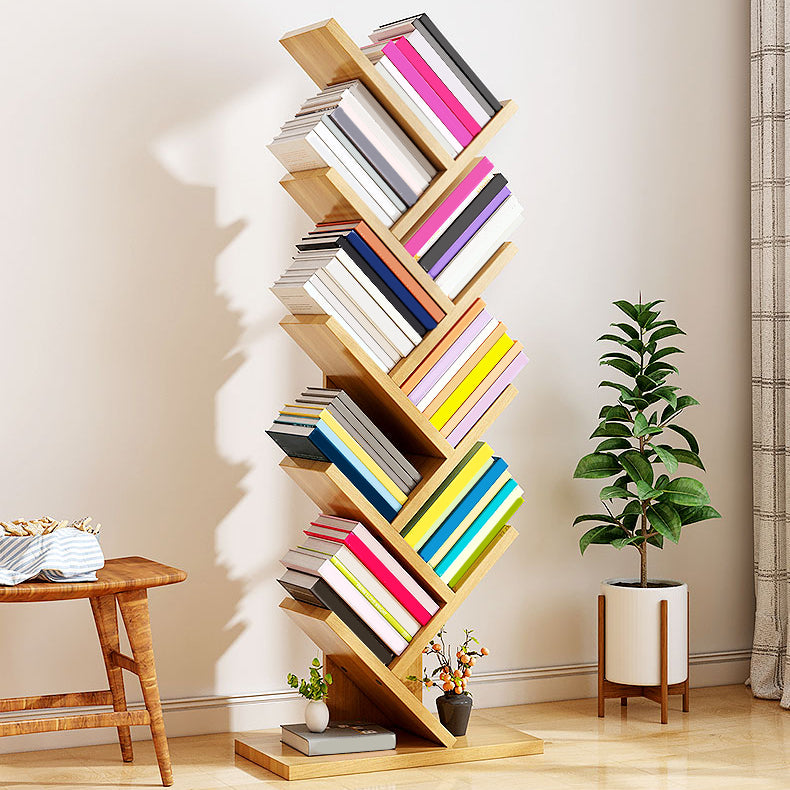 Modern Style Manufactured Wooden Bookcase Open Bookshelf for Living Room