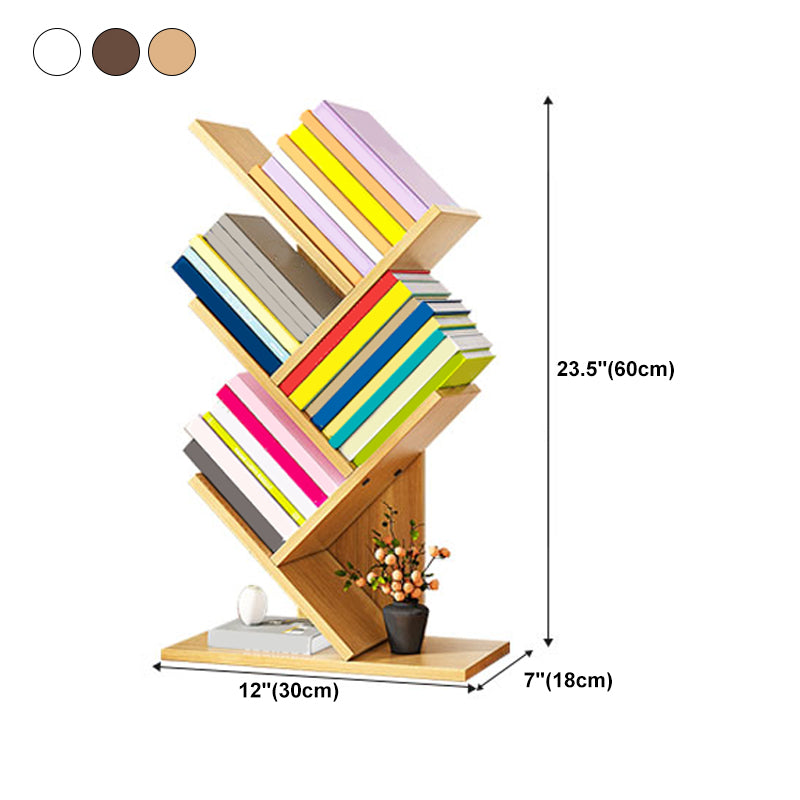 Modern Style Manufactured Wooden Bookcase Open Bookshelf for Living Room