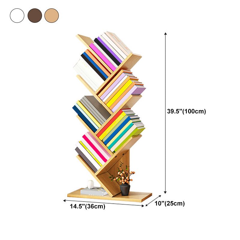 Modern Style Manufactured Wooden Bookcase Open Bookshelf for Living Room