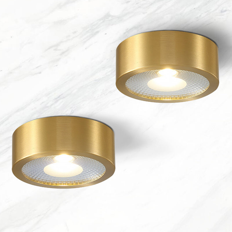 Cylinder Flush Mount Ceiling Light Contemporary Metal LED Flush Light