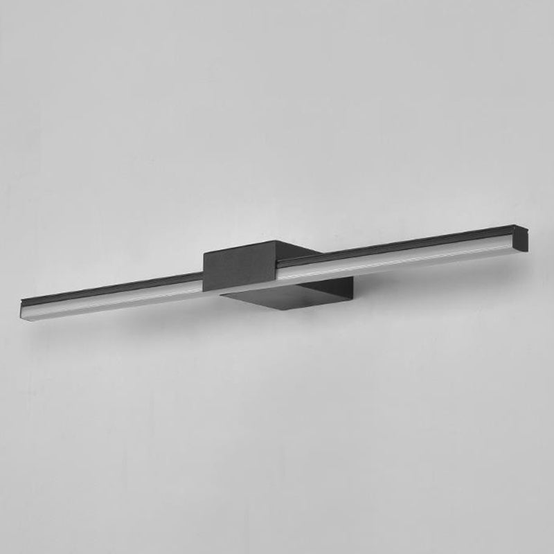 Metal Linear Mirror Wall Light Modern 1-Light Mirror Wall Mount Fixture