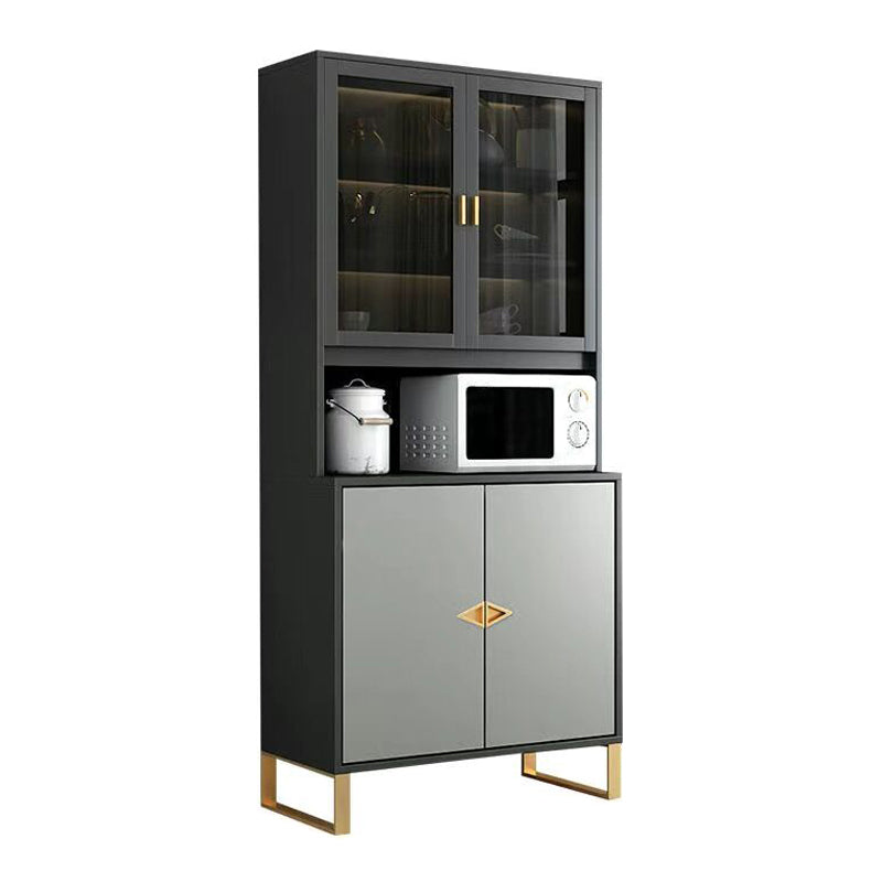 Black and Grey Dining Server Manufactured Wood Cabinets Server for Living Room