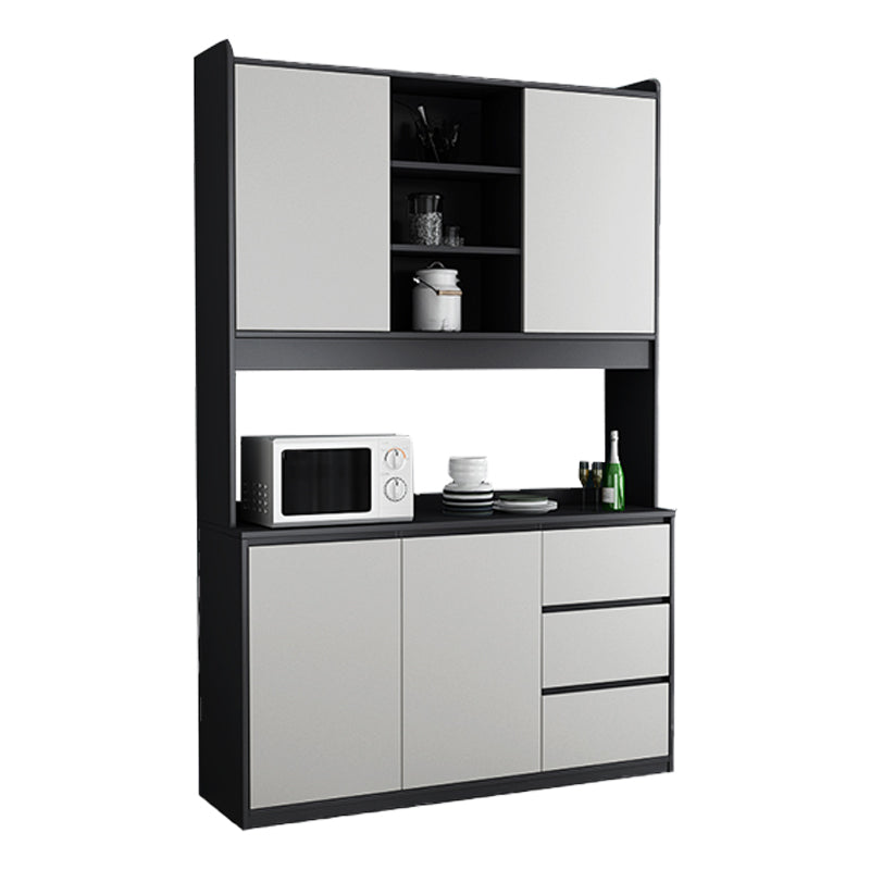 Black and Grey Dining Server Manufactured Wood Cabinets Server for Living Room