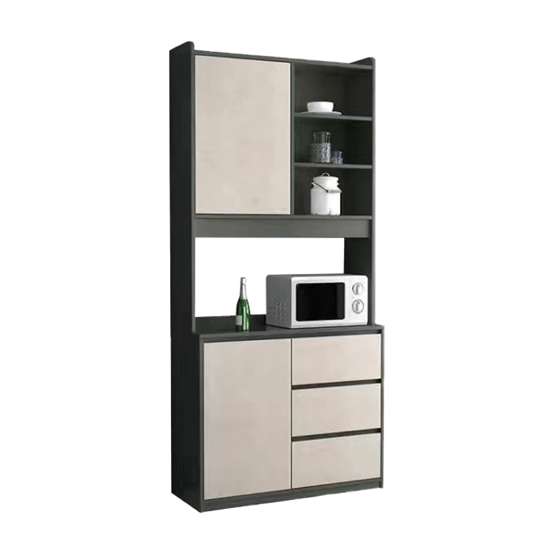 Black and Grey Dining Server Manufactured Wood Cabinets Server for Living Room