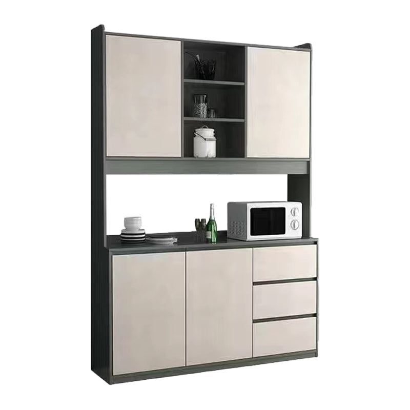 Black and Grey Dining Server Manufactured Wood Cabinets Server for Living Room