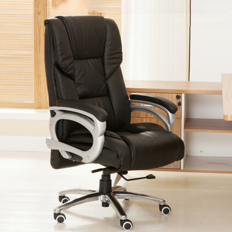 Metal Frame Modern Office Chair Swivel Computer Desk Chair with Padded Arms