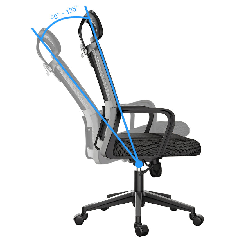Modern Ergonomic Working Chair Black Home Office Chair for Home Office
